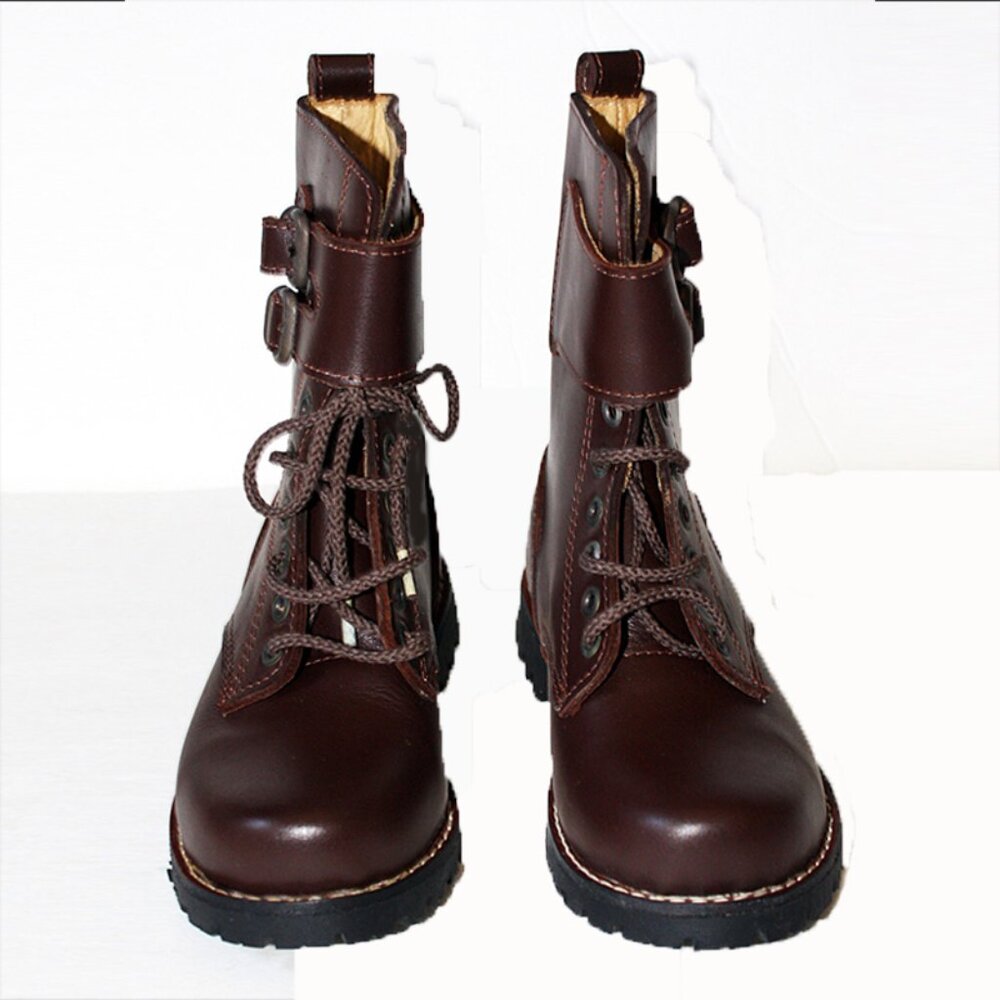 Stunning one-of-a-kind design little kids brown hiking boots BRAND NEW! Plz Read